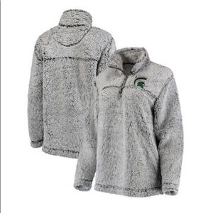 Michigan State Spartans Sherpa quarter zip